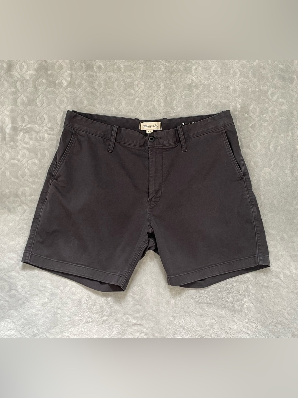Madewell- Men's 38- 7” Chino Flat Front Shorts